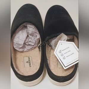 Staheekum Women's Black Suede Slippers